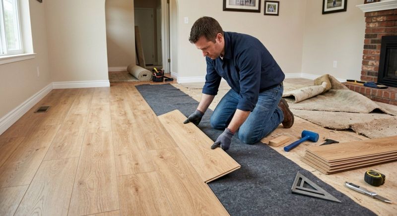 Laminate Floor Remodeling in Towson, MD