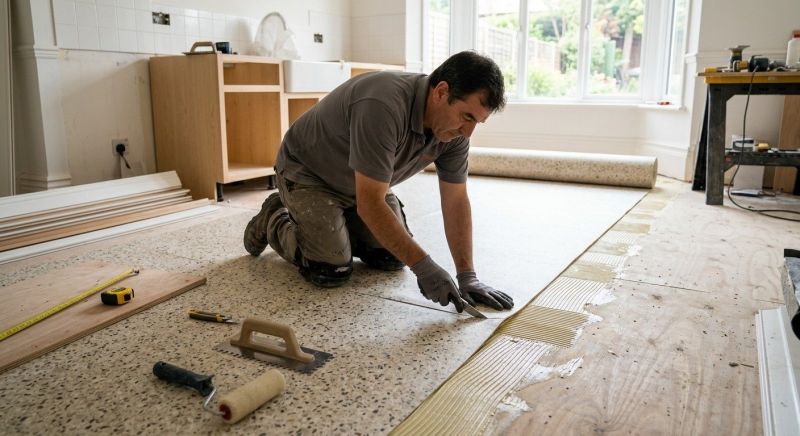 Linoleum Floor Installation in Perry Hall, MD