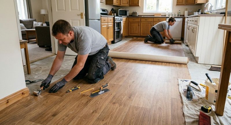 Linoleum Flooring Replacement in Towson, MD