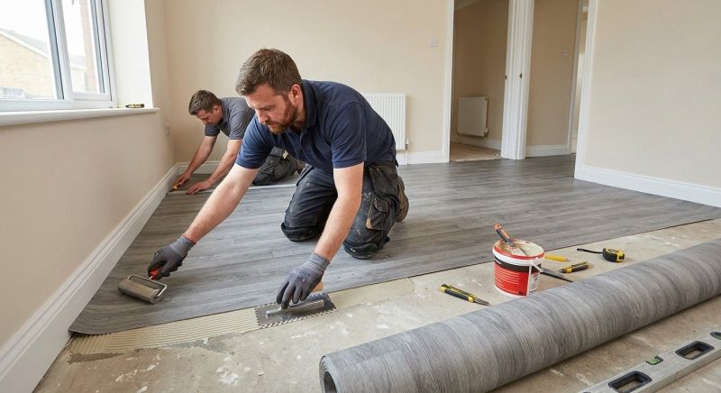 Sheet Flooring Installation in Towson, MD