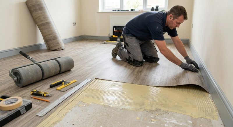 Sheet Vinyl Installation in Towson, MD