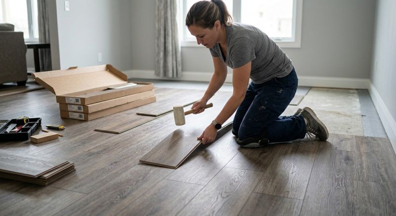 Vinyl Plank Floor Installation in Towson, MD